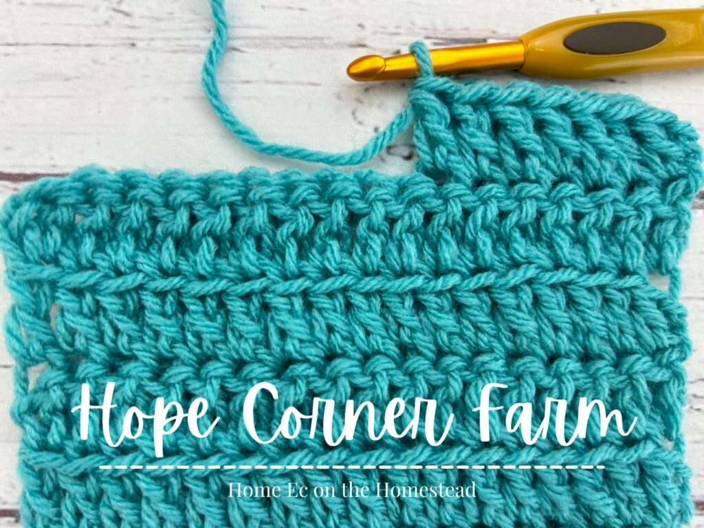 how to front loop double crochet stitch