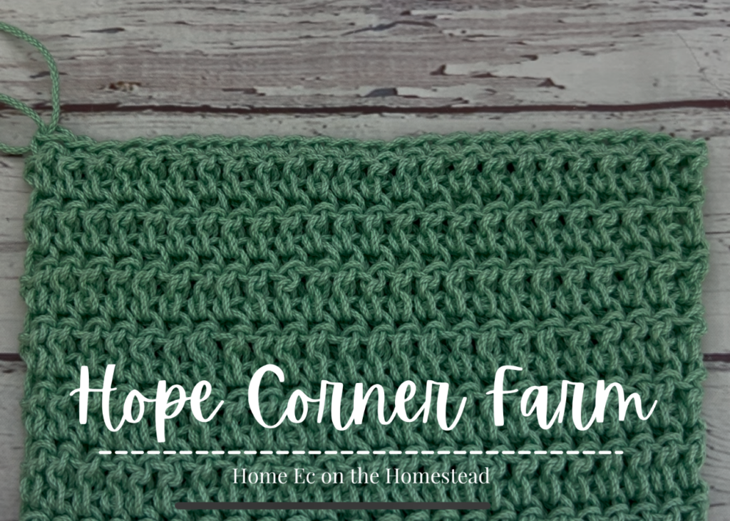 Single Crochet finish to the Double Crochet Thermal Stitch