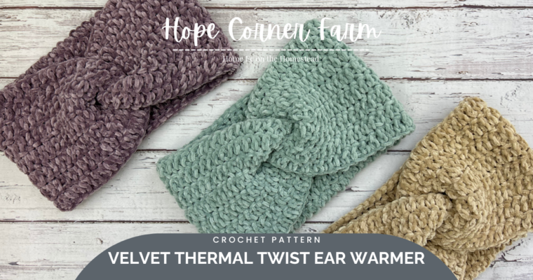 Velvet Thermal Twist Headband