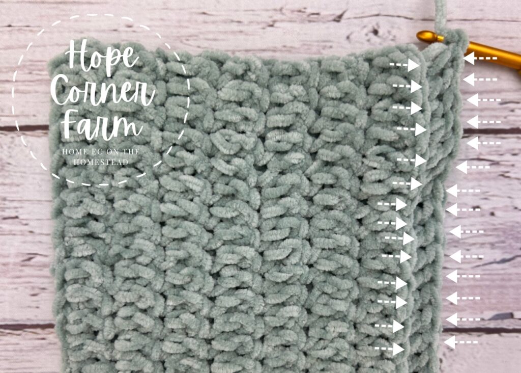 What crochet stitches we work into