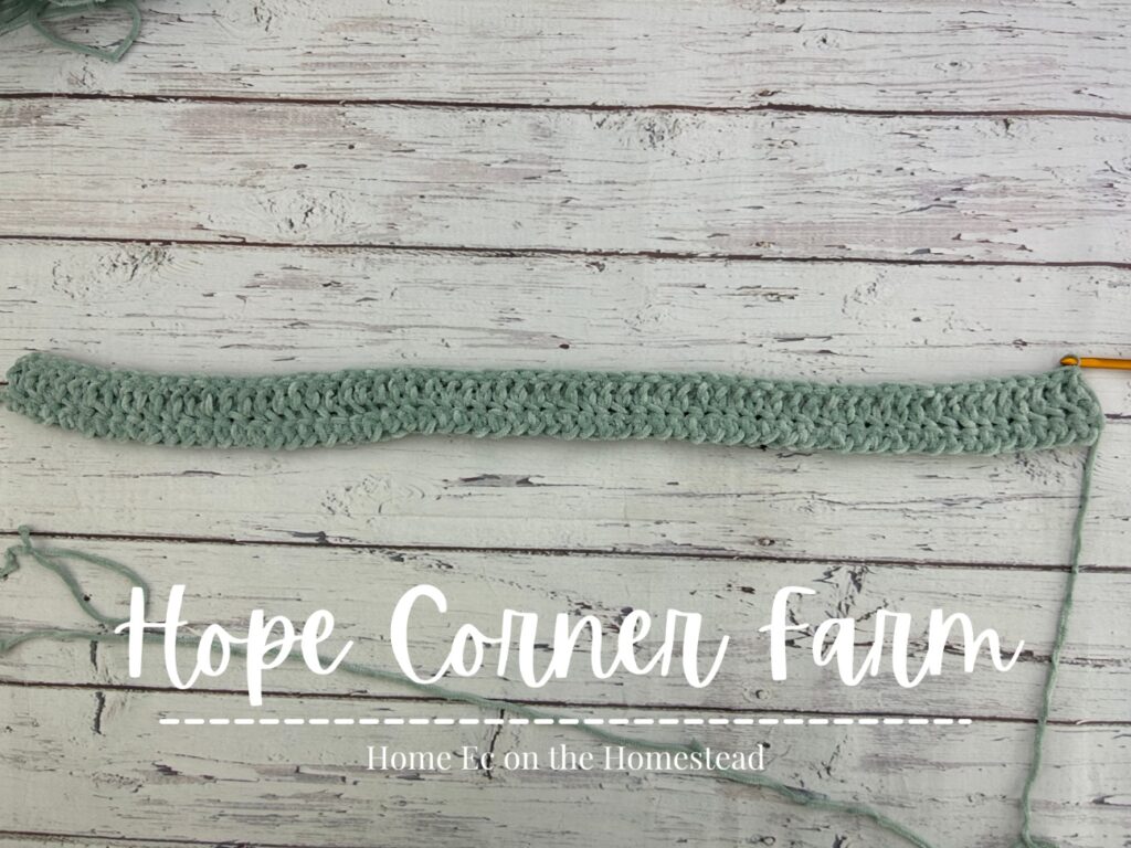 Row 3 thermal twist crochet headband