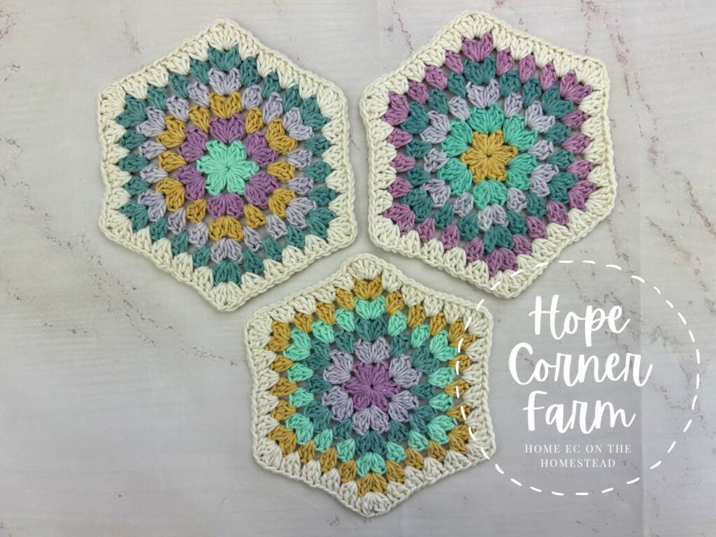 Big Granny Hexagon free pattern