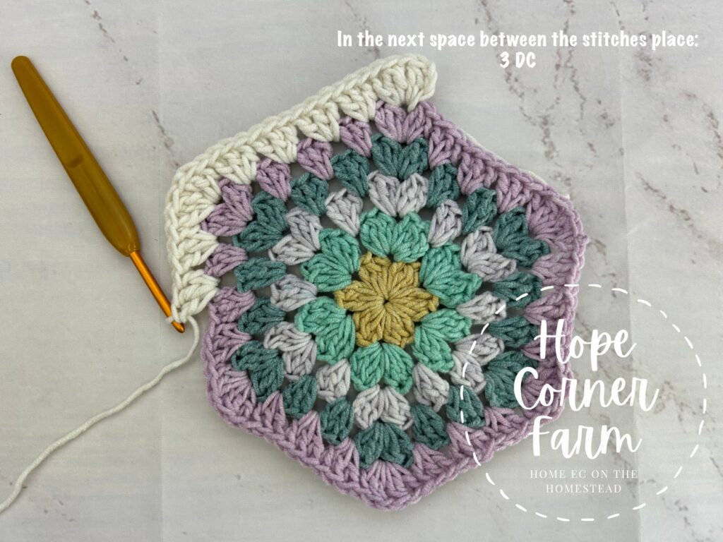 crochet big granny hexagon
