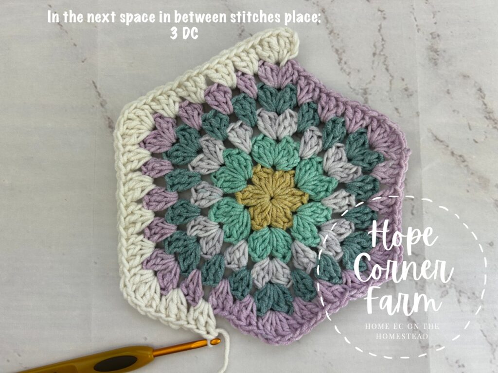 granny stitch hexagon crochet