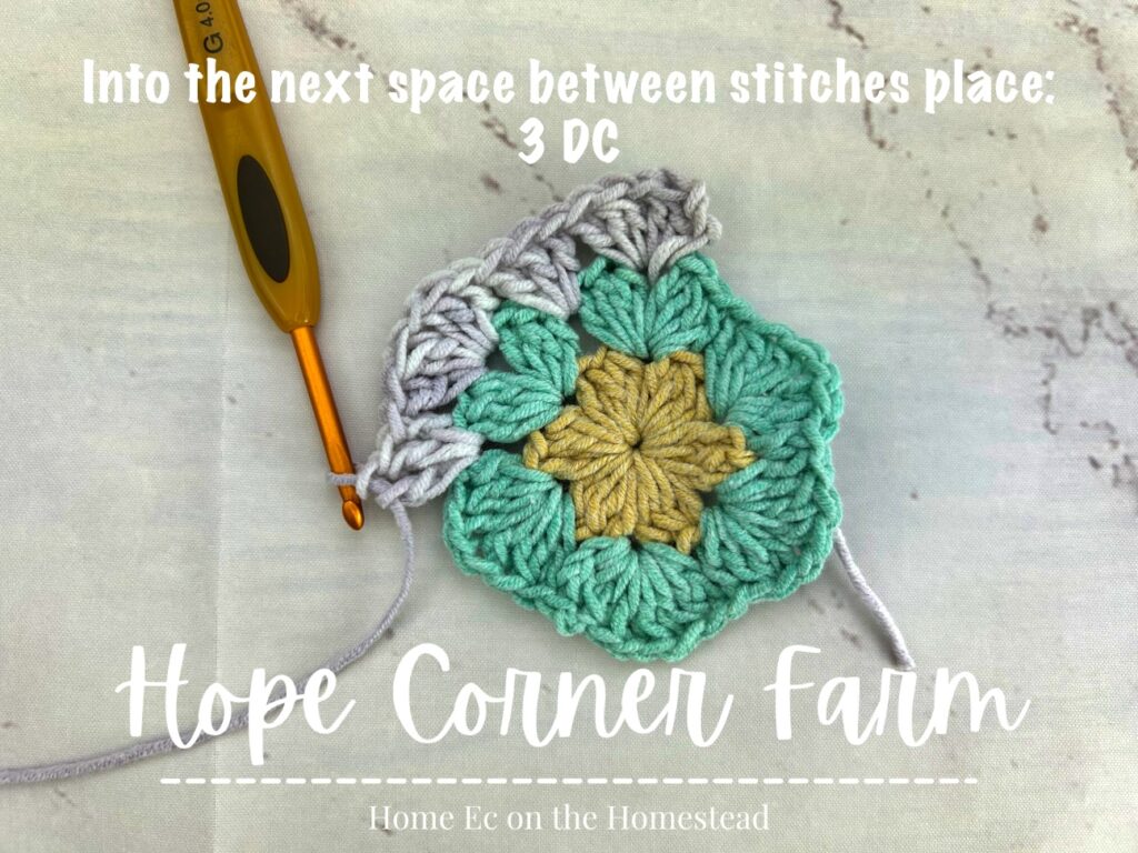 hope corner farm free crochet hexagon pattern