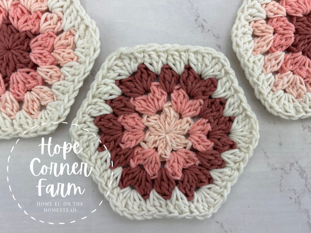 Crochet Ombre Granny Hexagon