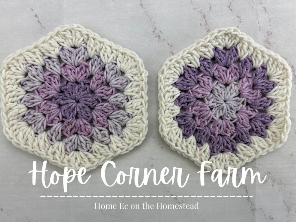 Easy Ombre Granny Hexagon Crochet Pattern