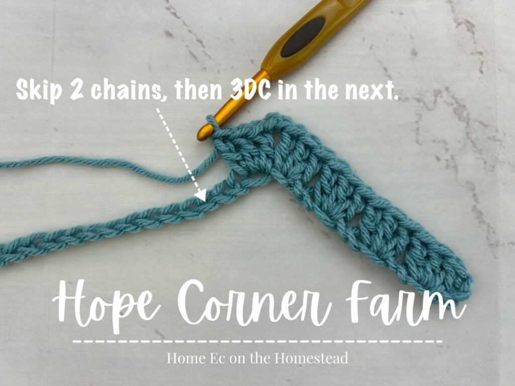 Granny ripple stitch