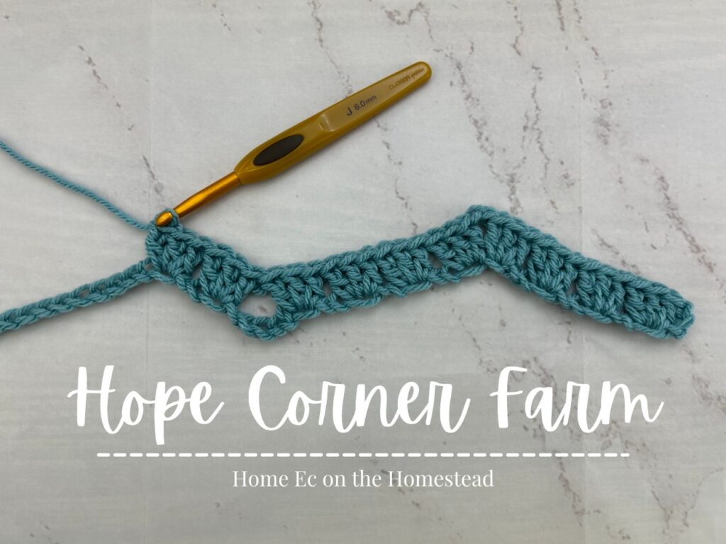 3 double crochet stitches