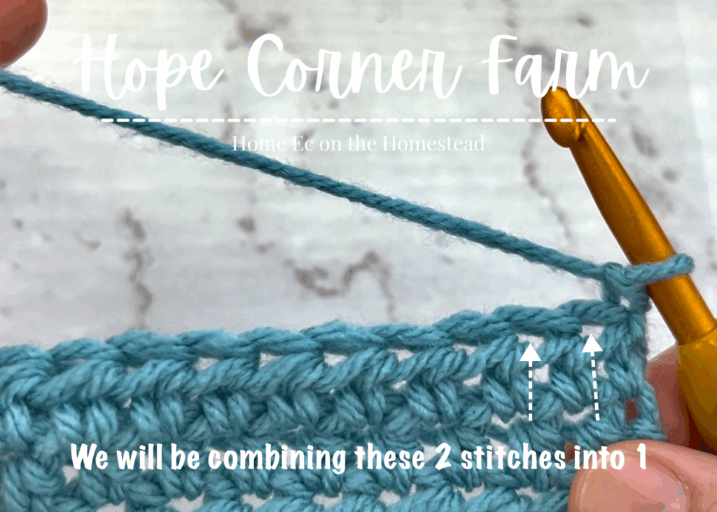What 2 crochet stitches will be half double crochet 2 together