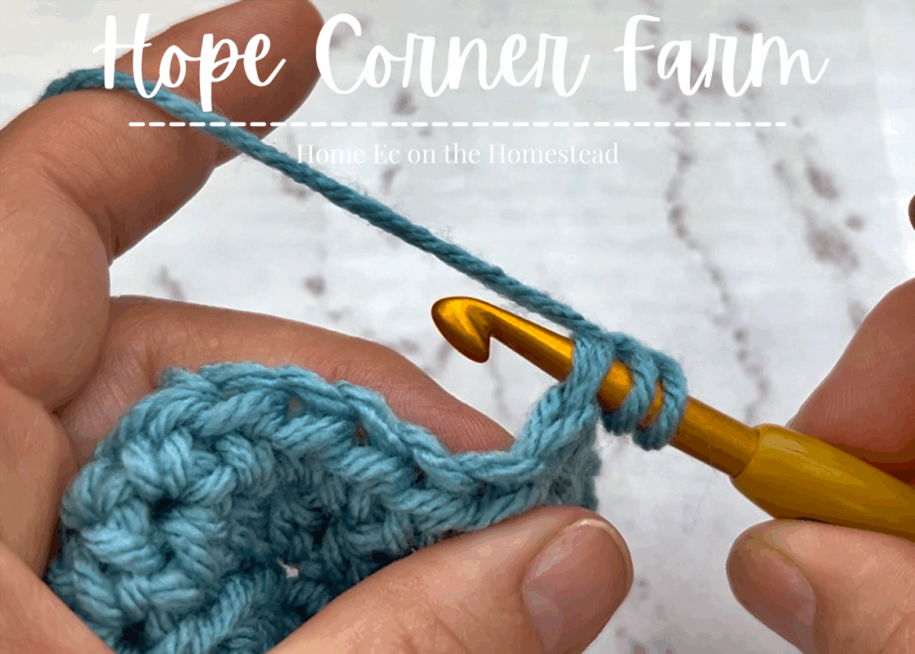 How to half double crochet 2 together stitch