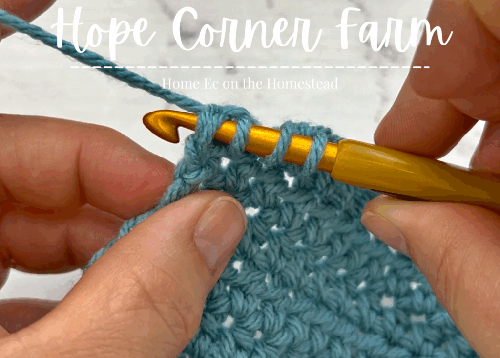 How to Half Double Crochet 2 Together Stitch