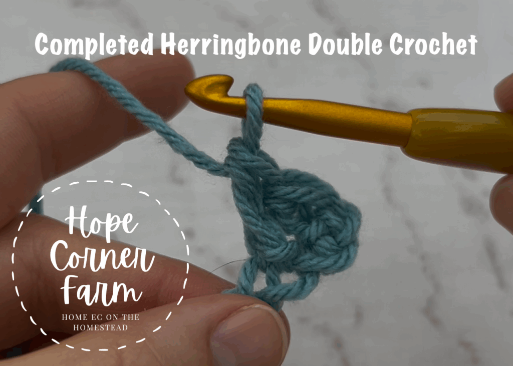 How to Herringbone Double Crochet Stitch