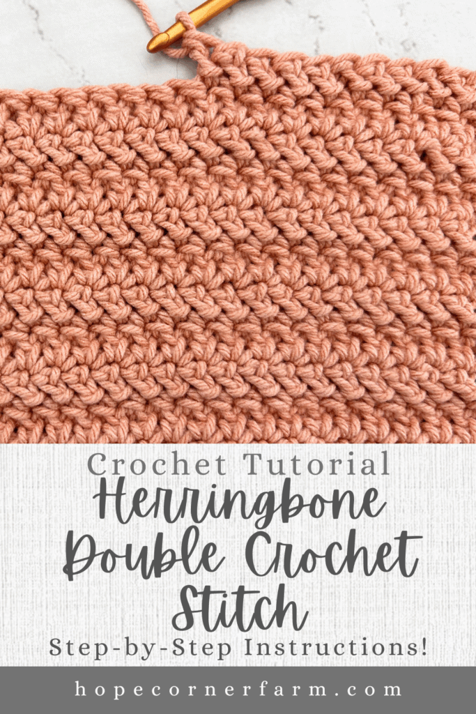 How to Herringbone Double Crochet Stitch