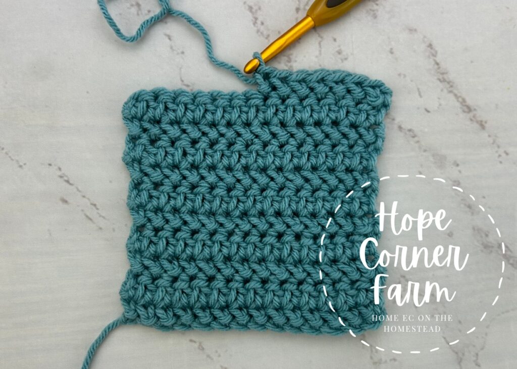 How to Herringbone Half Double Crochet Stitch