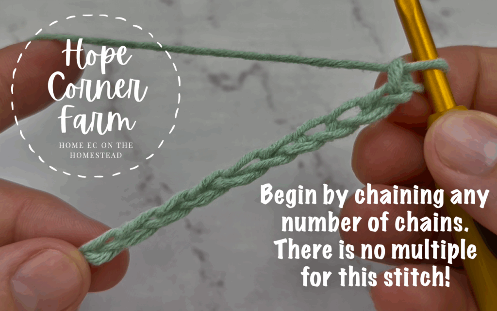 Start by chaining any number of chains.