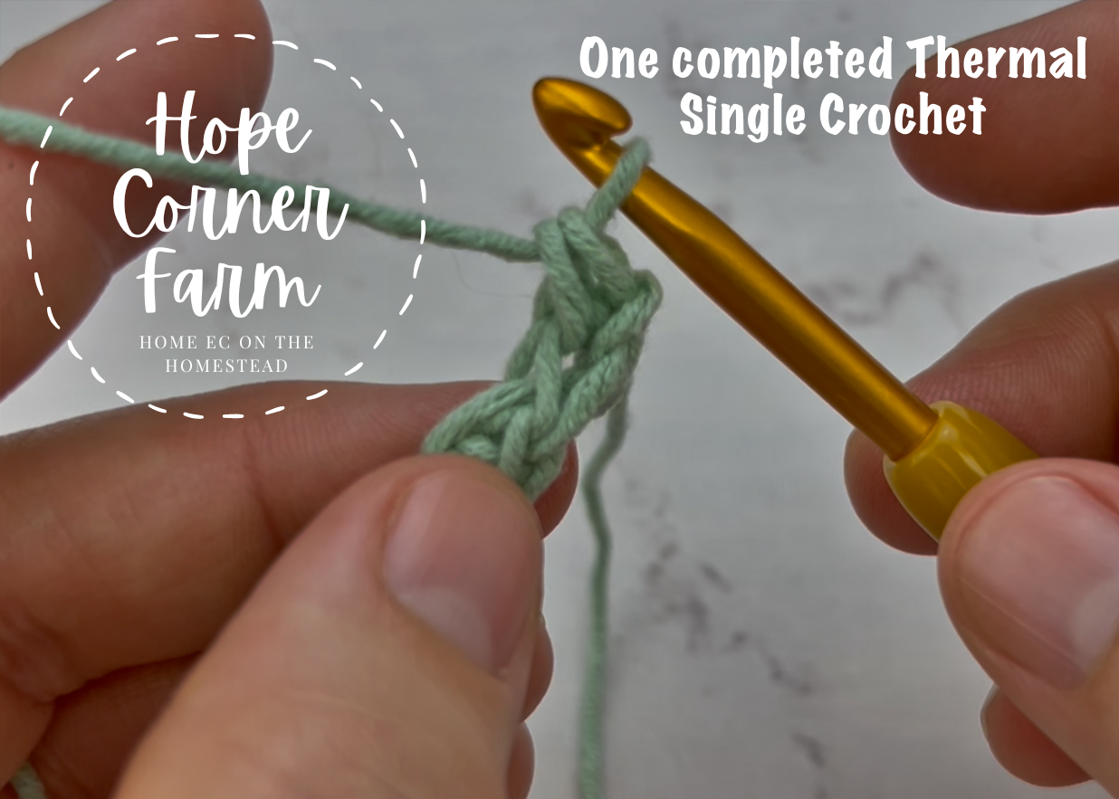 How to Thermal Single Crochet Stitch (Photo + Video Tutorial with Step ...