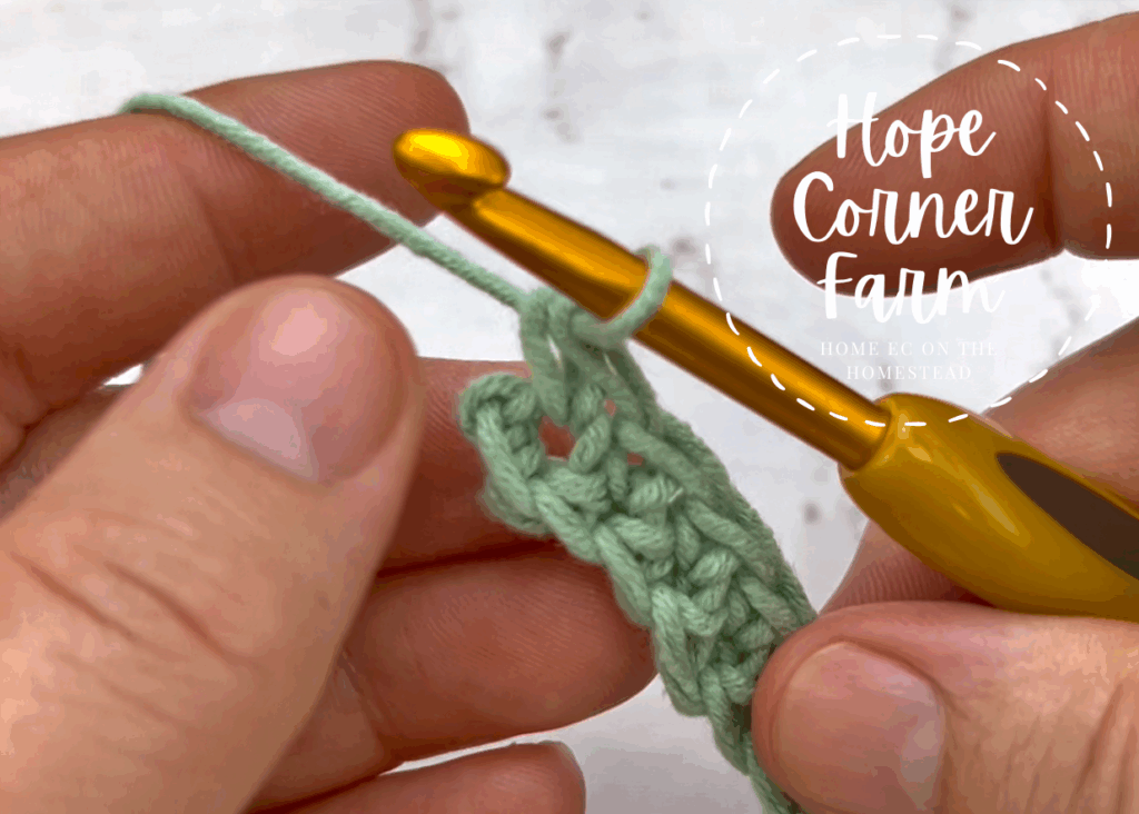 Completed Thermal Single Crochet Stitch