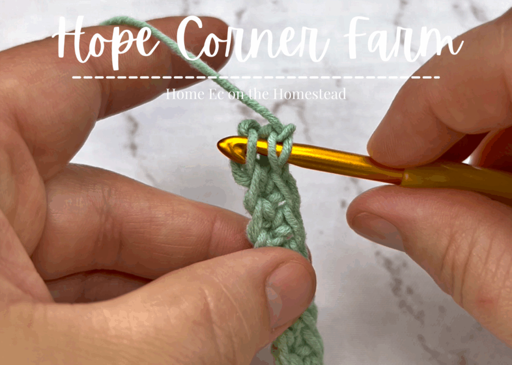 proper crochet hook placement