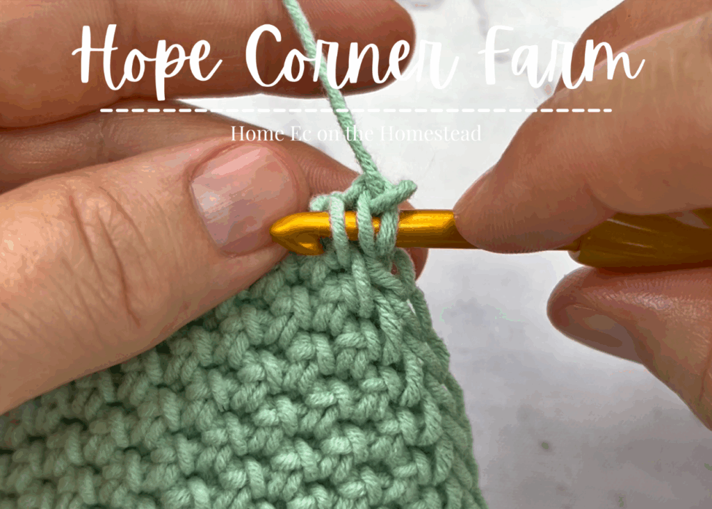 correct crochet hook placement