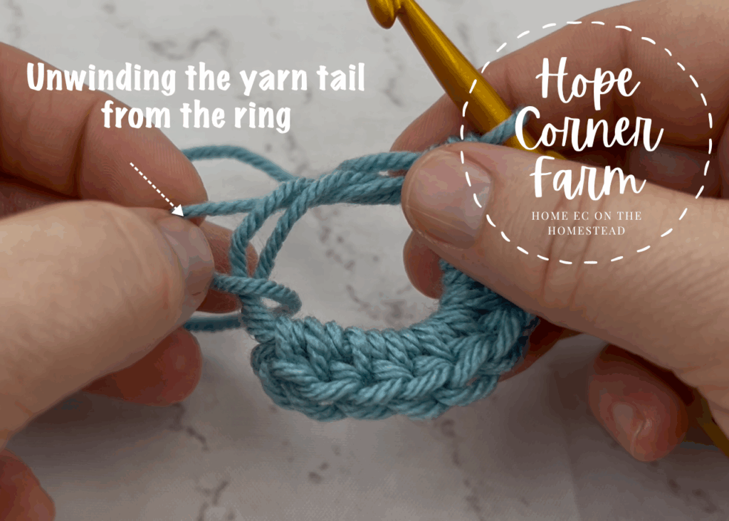 Double magic ring crochet tutorial