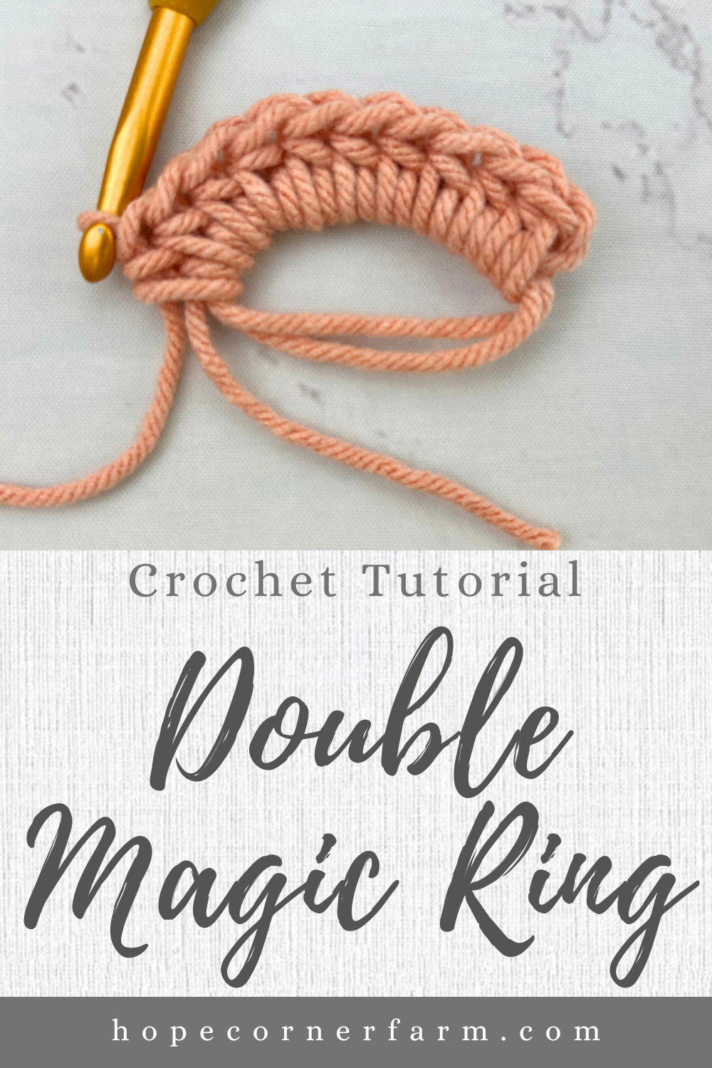 How to Crochet a Double Magic Ring (Photo + Video Tutorial + Written ...