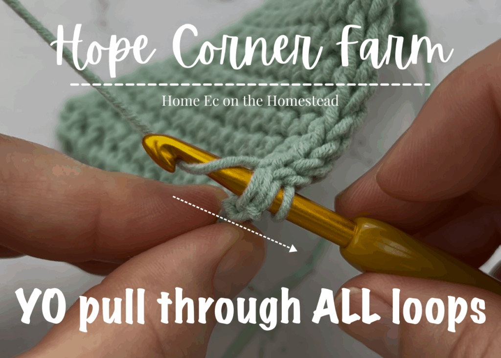 How to work the final thermal sc stitch