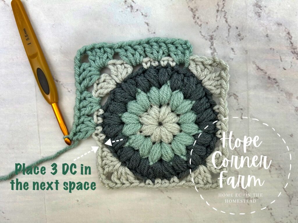 Place 3 DC in the next space