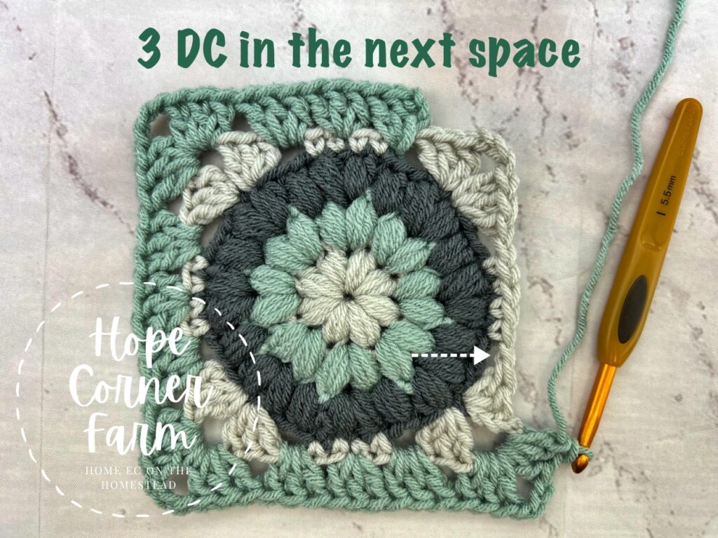 Put 3 DC in the next space