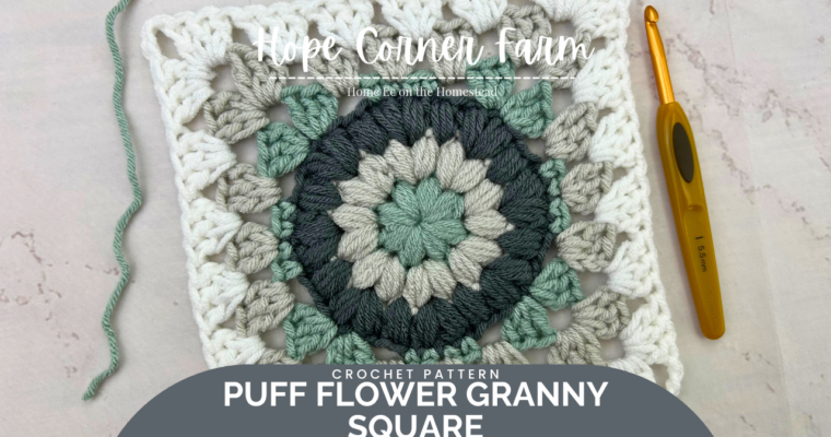 Puff Flower Granny Square