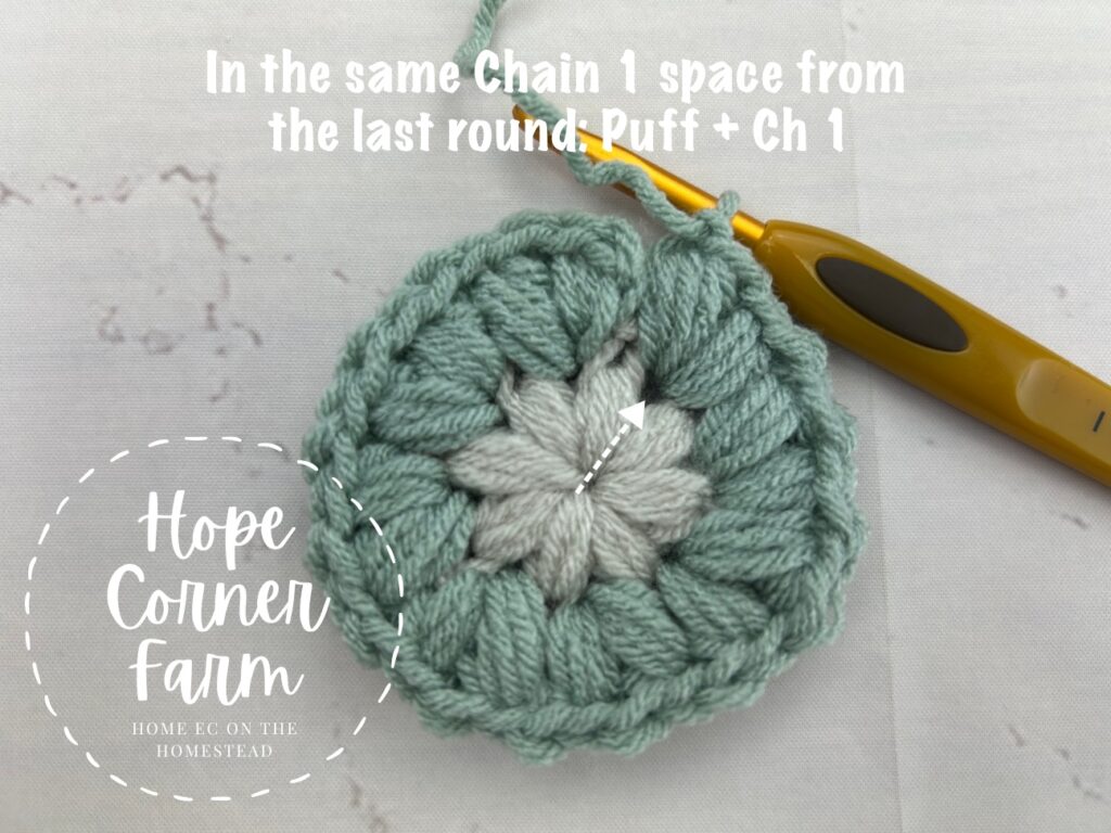 Puff Stitch Chain 1