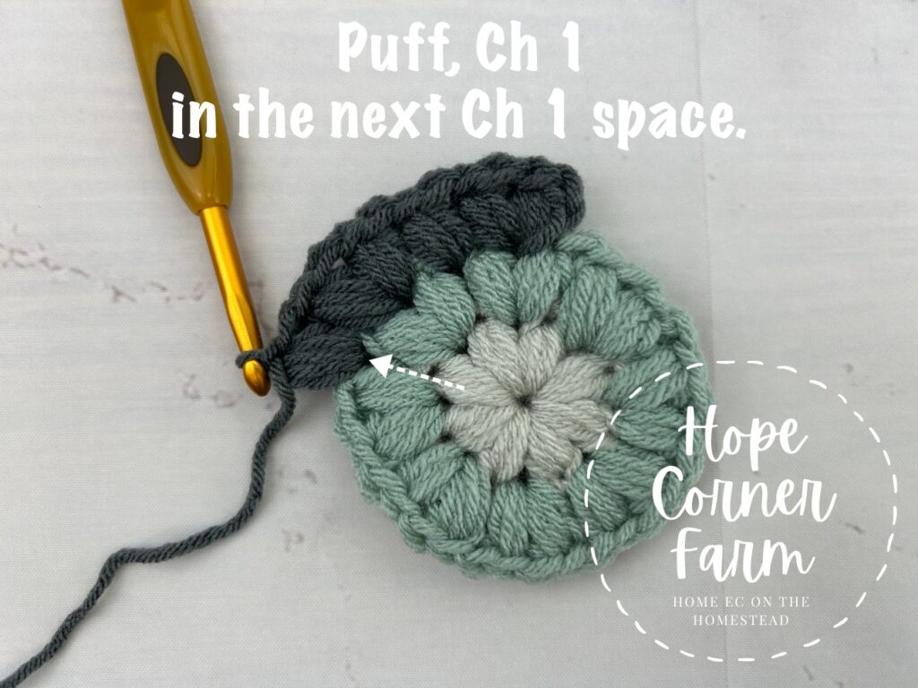 Puff and Chain 1 in the next space