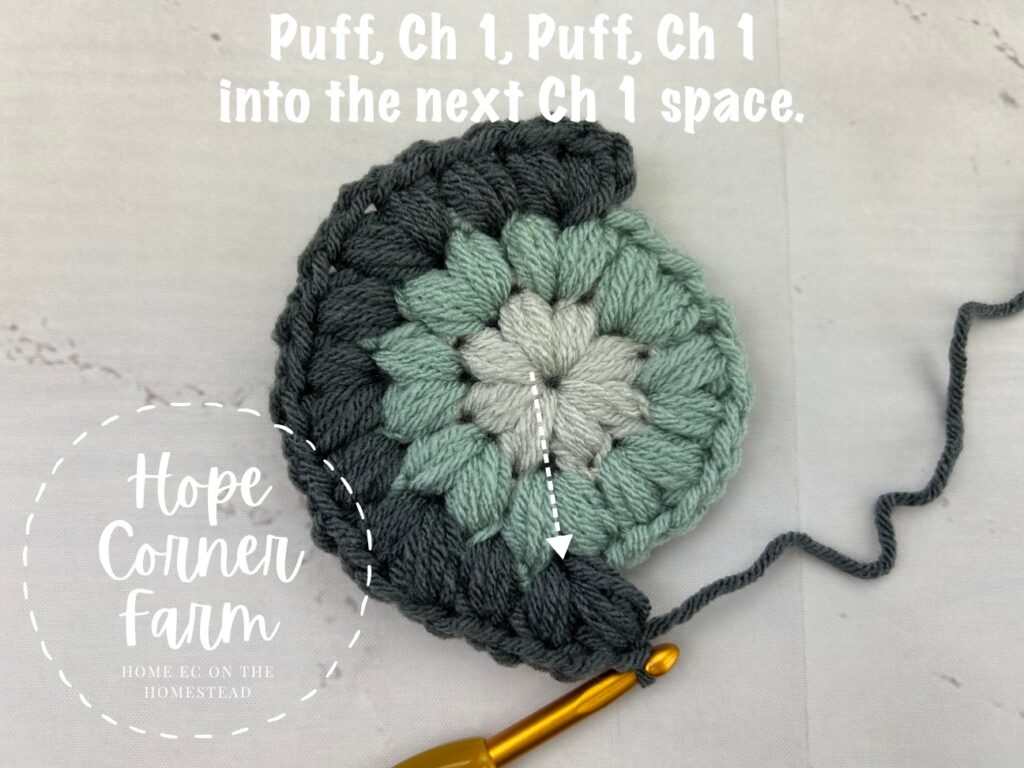 Round 3 of the granny square