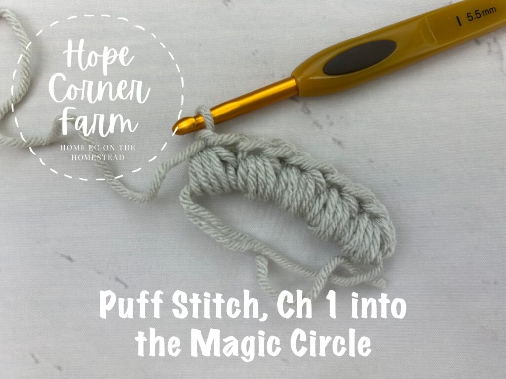 Round 1 Puff Flower Granny Square