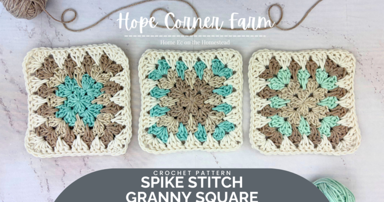 How to Crochet a Spike Stitch Granny Square (Free Pattern + Step-by-Step Tutorial)