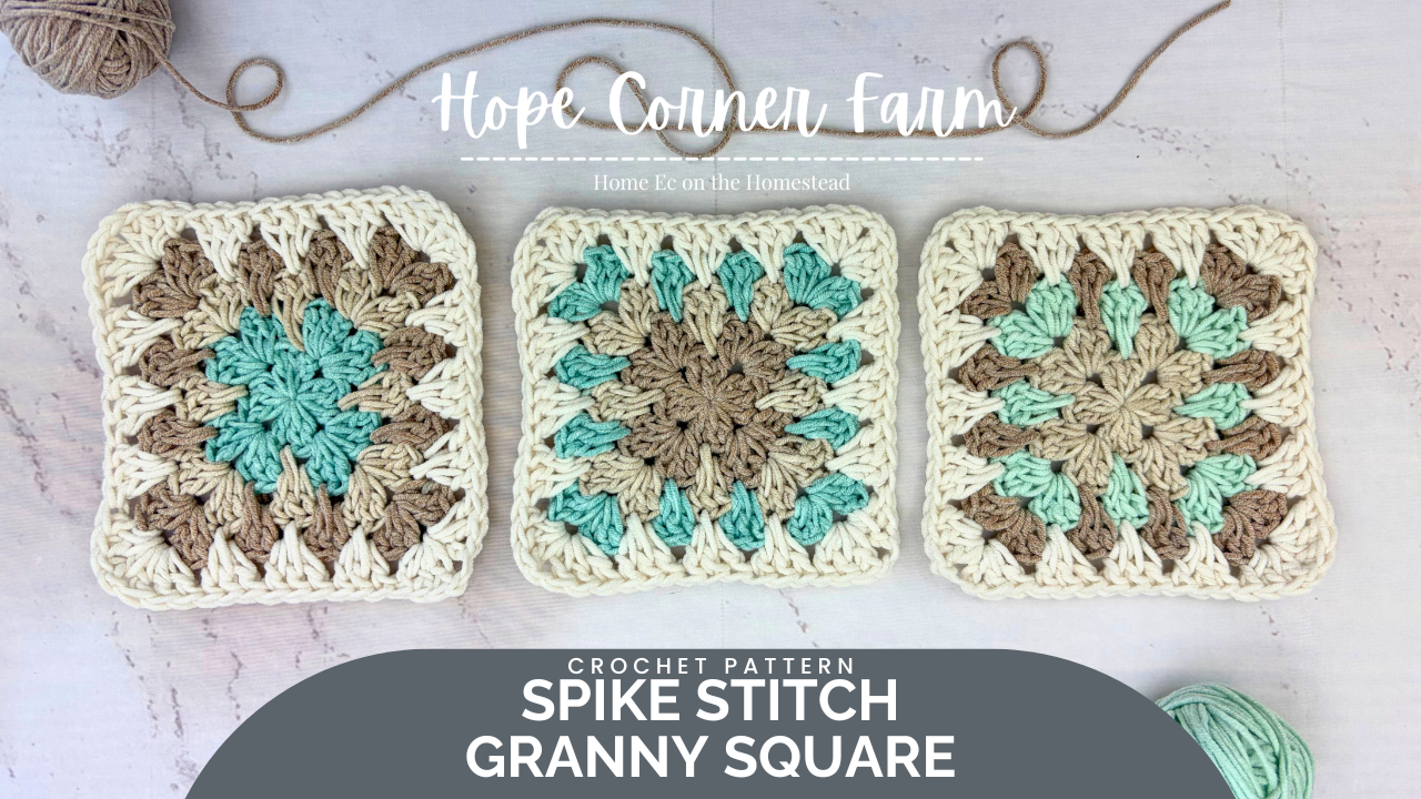 How to Crochet a Spike Stitch Granny Square (Free Pattern + Step-by-Step Tutorial)
