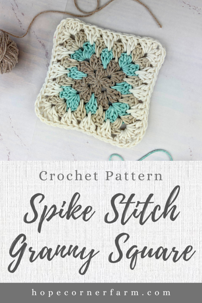 Free crochet pattern Spike Stitch Granny Square