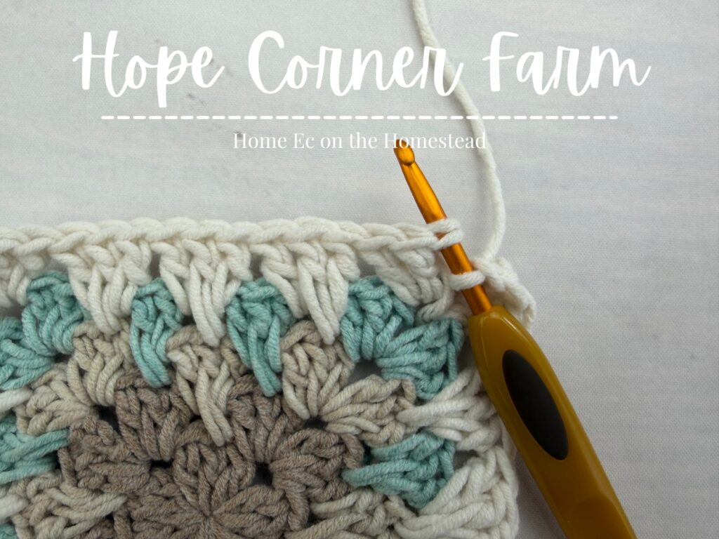Joining with a slip stitch to the top of the chain 3