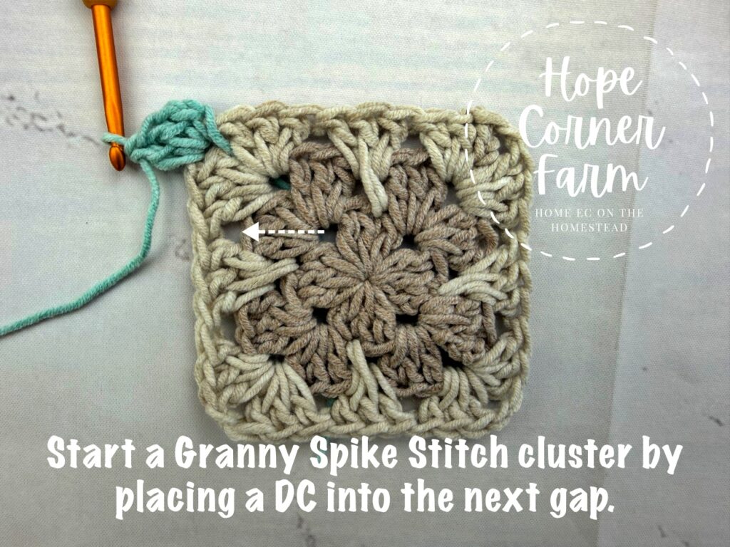 Place 2 more double crochets into the same gap