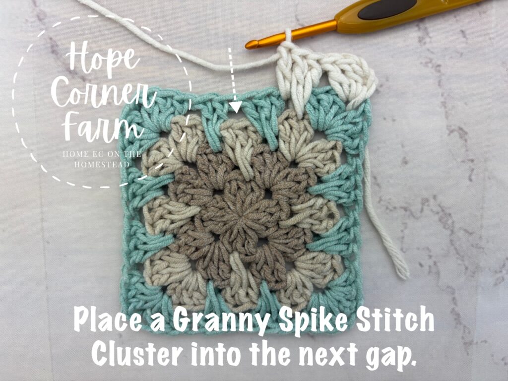 Crochet in the next gap
