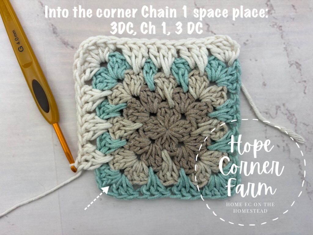 Round 5 crochet granny square