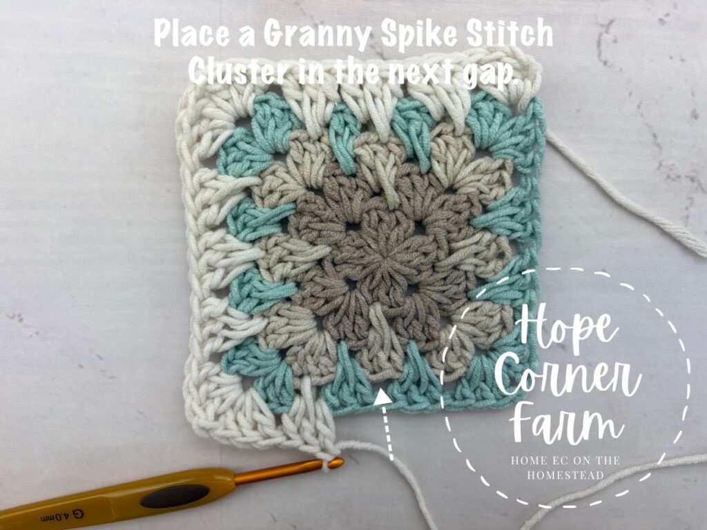 Where to work a granny spike stitch