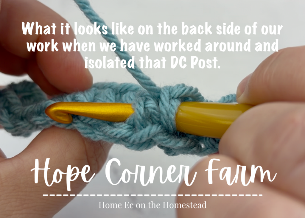 How to Back Post Double Crochet Stitch Tutorial