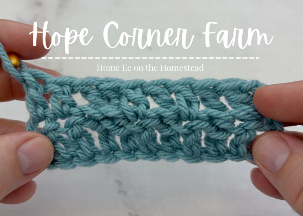 How to Back Post Double Crochet Stitch
