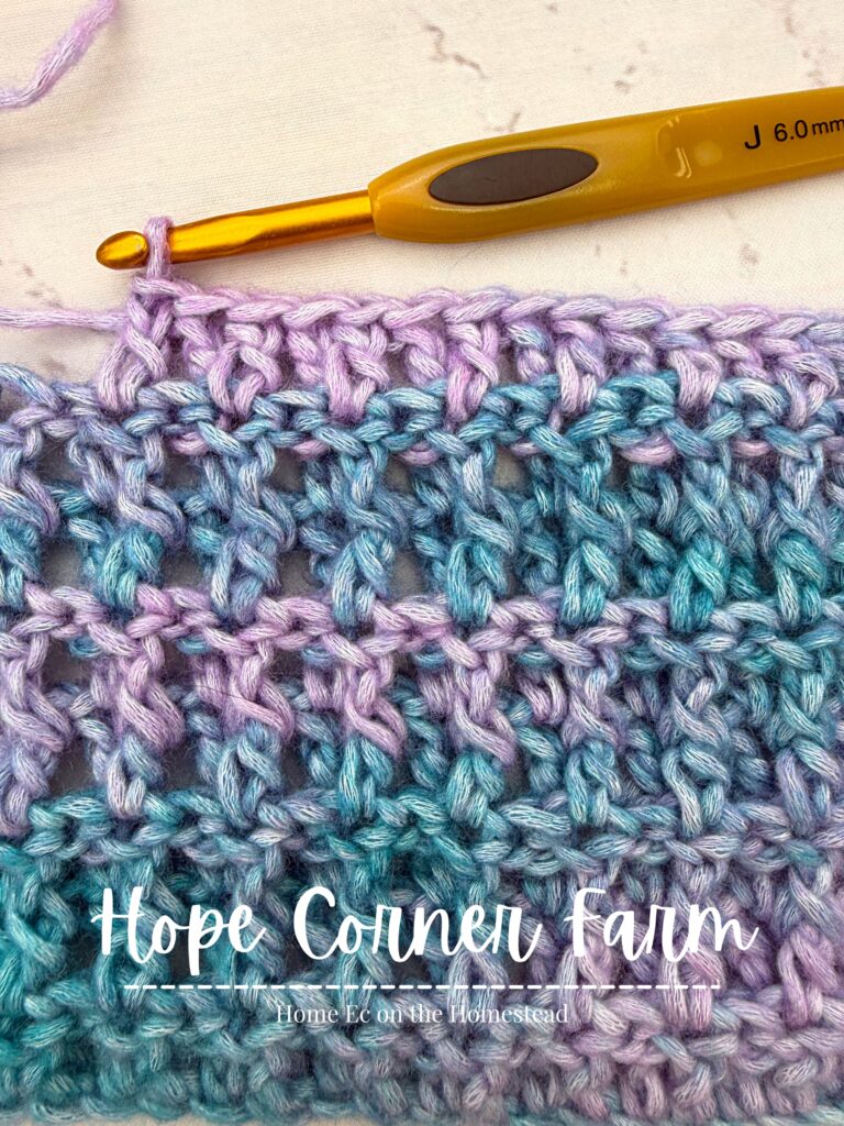 How to Back Post Double Crochet