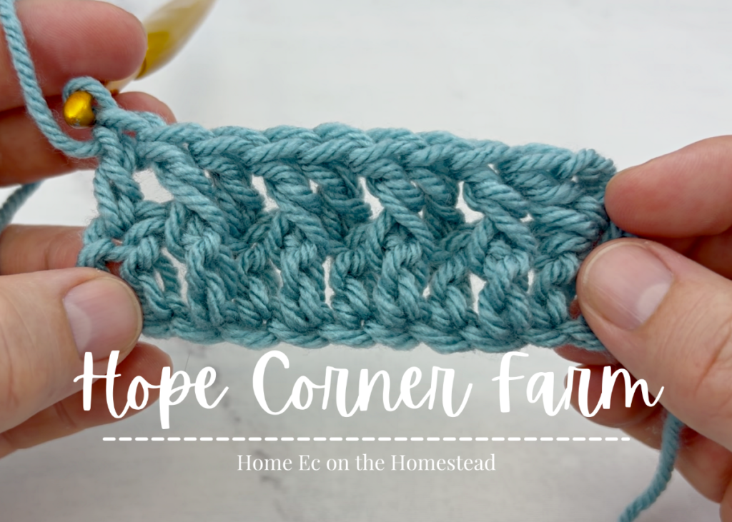 How to Front Post Double Crochet Stitch