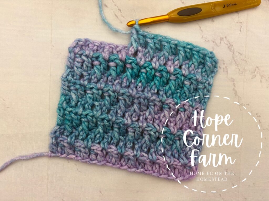 How to Front Post Double Crochet Stitch