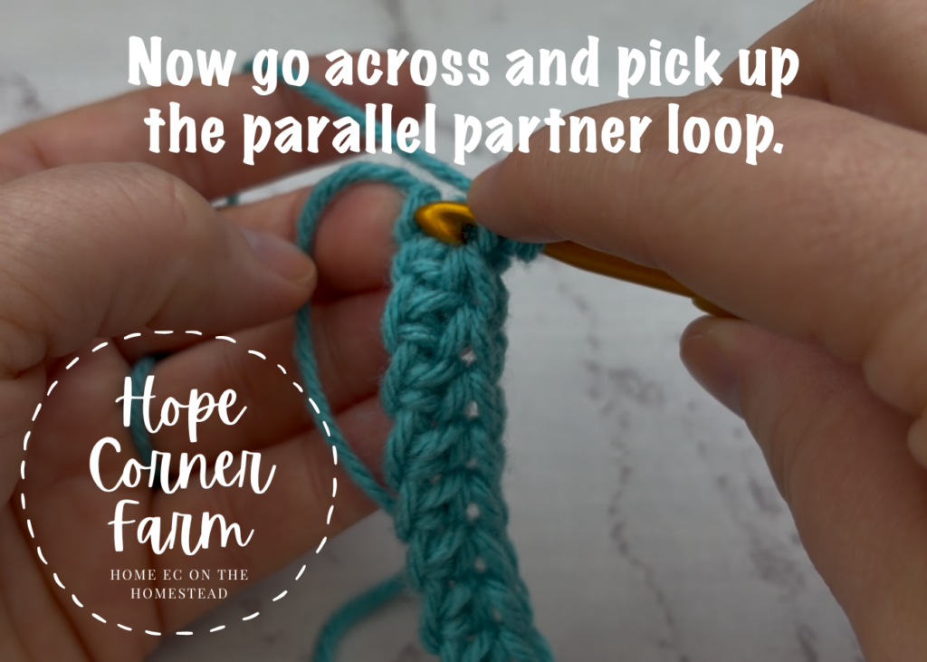 Now go across and pick up the parallel partner loop