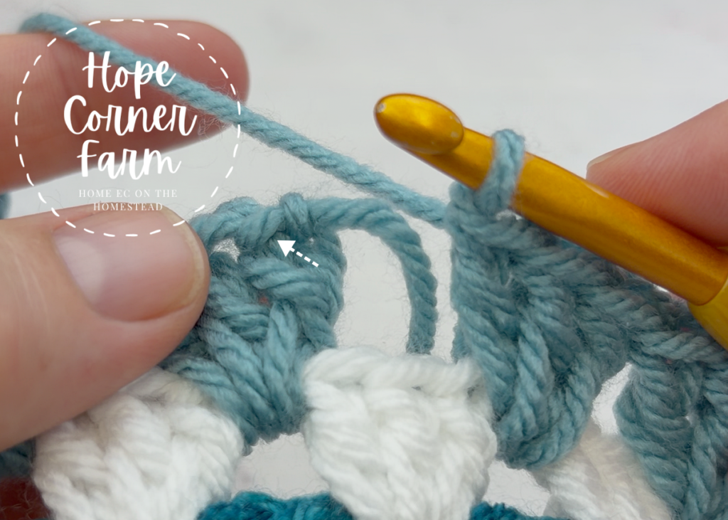 Where to Slip Stitch to